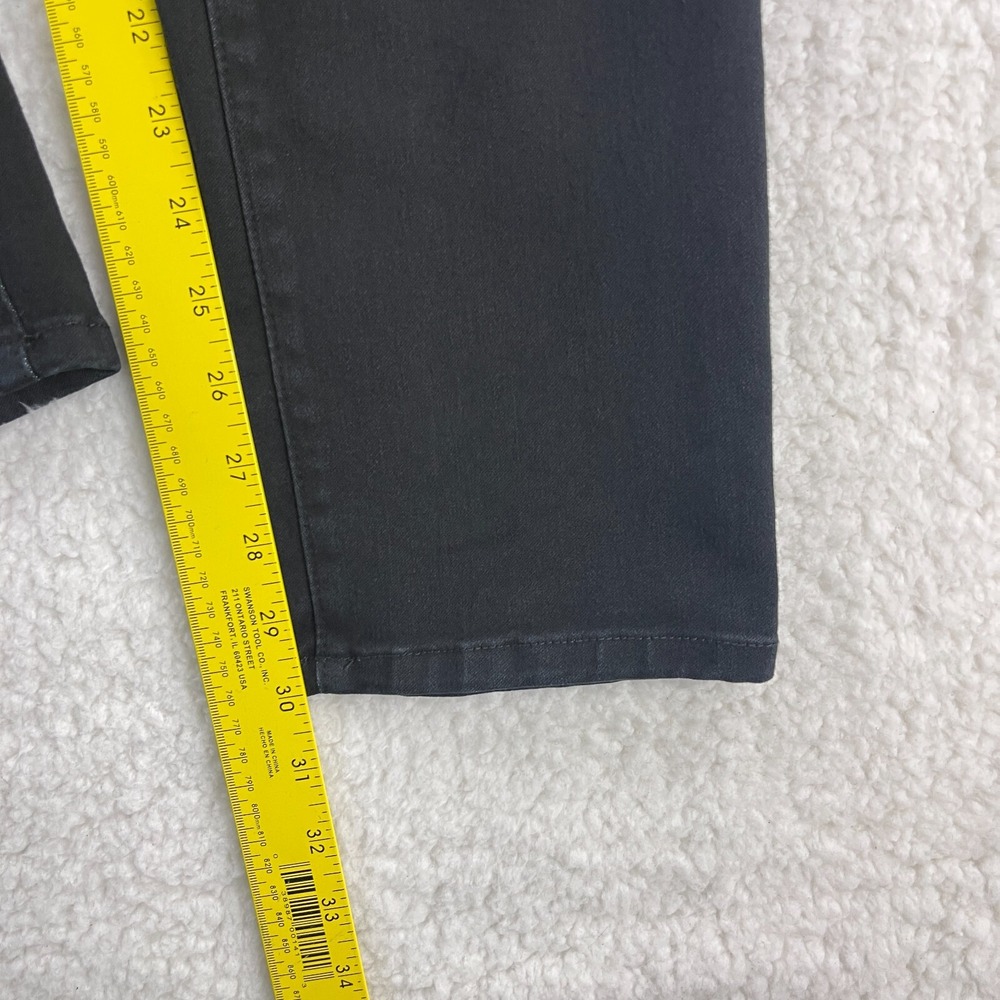 NYDJ Jeans Womens Size 4 Black Denim Straight Legging Stretch Mid-Rise Casual‎ - Picture 11 of 16